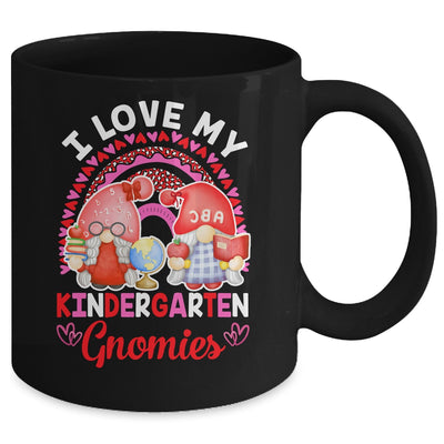 Rainbow I Love My Kindergarten Gnomies Funny Valentines Day Mug | siriusteestore