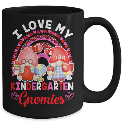 Rainbow I Love My Kindergarten Gnomies Funny Valentines Day Mug | siriusteestore