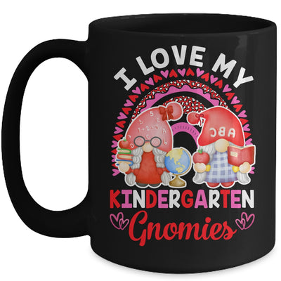 Rainbow I Love My Kindergarten Gnomies Funny Valentines Day Mug | siriusteestore