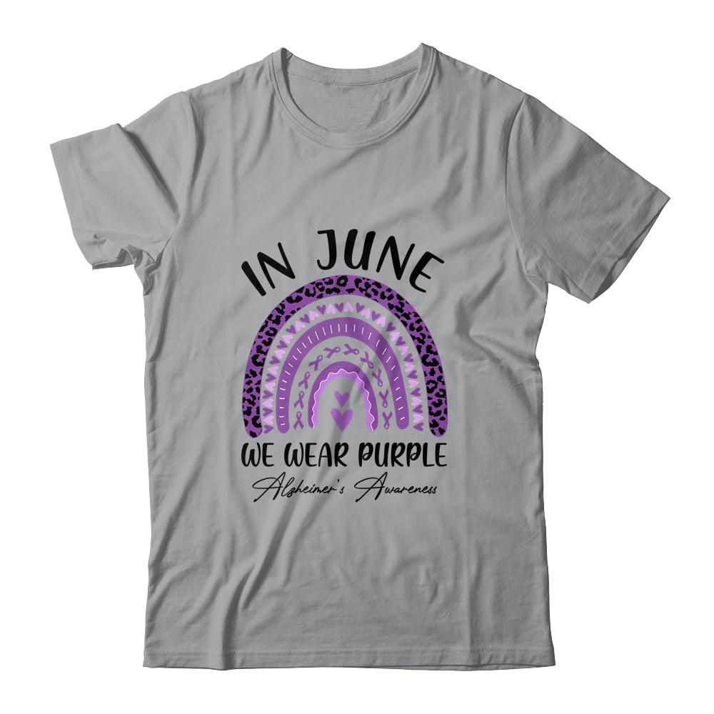 Rainbow In June We Wear Purple Alzheimers Awareness Support Shirt & Tank Top | siriusteestore