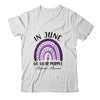 Rainbow In June We Wear Purple Alzheimers Awareness Support Shirt & Tank Top | siriusteestore
