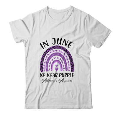 Rainbow In June We Wear Purple Alzheimers Awareness Support Shirt & Tank Top | siriusteestore