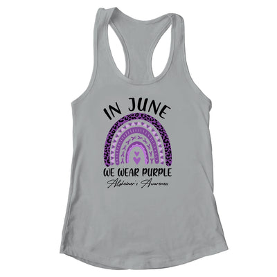 Rainbow In June We Wear Purple Alzheimers Awareness Support Shirt & Tank Top | siriusteestore