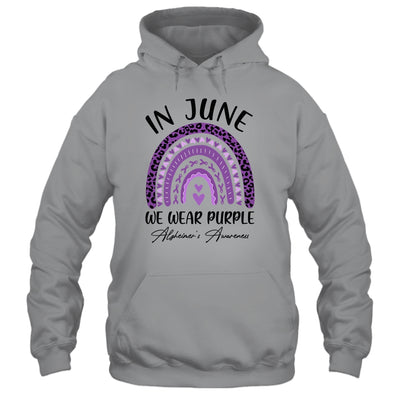 Rainbow In June We Wear Purple Alzheimers Awareness Support Shirt & Tank Top | siriusteestore