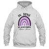 Rainbow In June We Wear Purple Alzheimers Awareness Support Shirt & Tank Top | siriusteestore