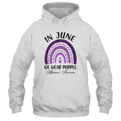 Rainbow In June We Wear Purple Alzheimers Awareness Support Shirt & Tank Top | siriusteestore