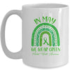 Rainbow In May We Wear Green Ribbon Mental Health Awareness Mug | siriusteestore