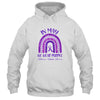 Rainbow In May We Wear Purple Autoimmune Hepatitis Awareness Shirt & Hoodie | siriusteestore