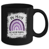 Rainbow In May We Wear Purple Cystic Fibrosis Awareness Mug | siriusteestore