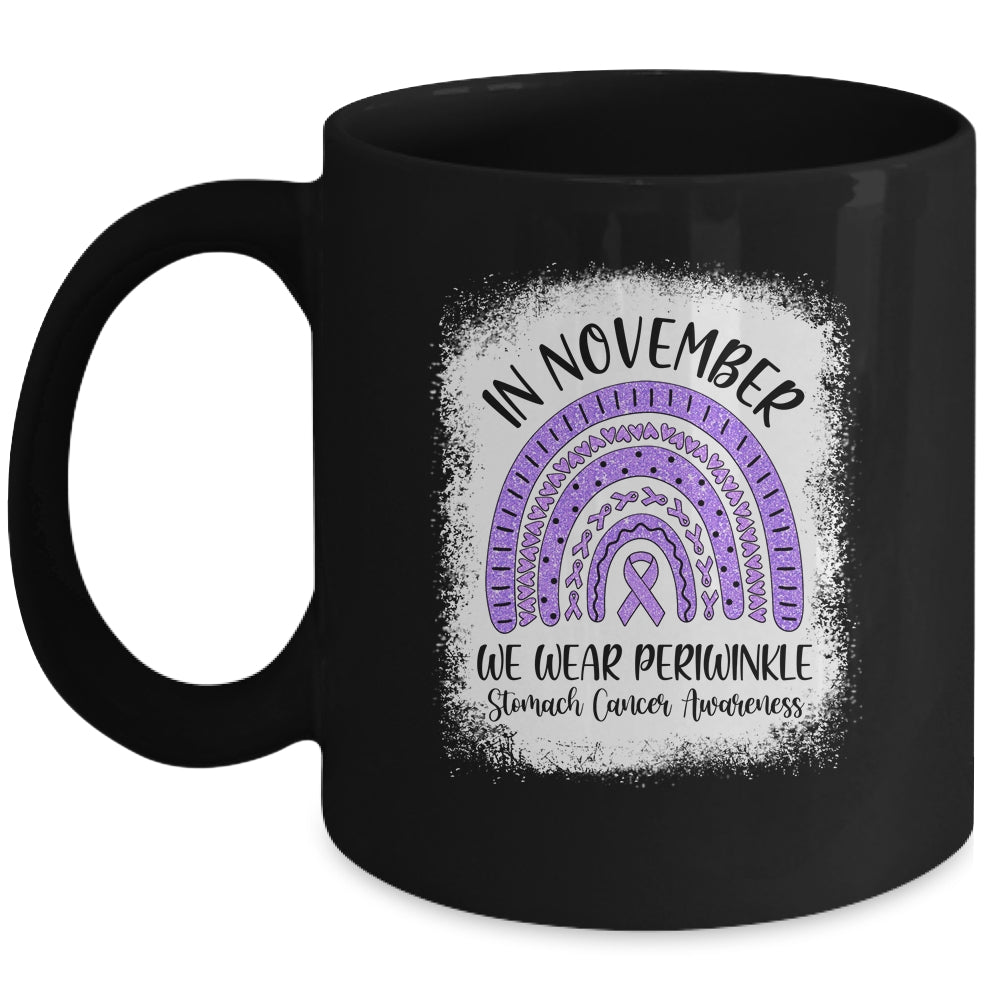 Rainbow In November We Wear Periwinkle Stomach Cancer Awareness Mug | siriusteestore