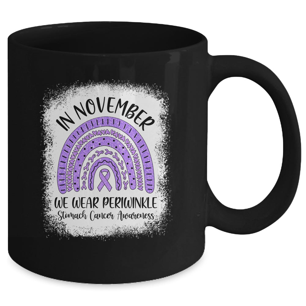 Rainbow In November We Wear Periwinkle Stomach Cancer Awareness Mug | siriusteestore