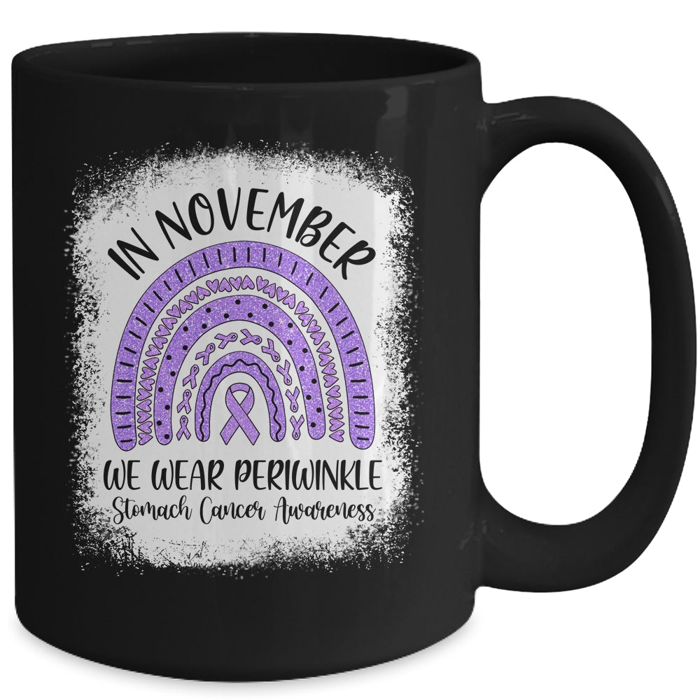 Rainbow In November We Wear Periwinkle Stomach Cancer Awareness Mug | siriusteestore