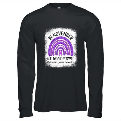 Rainbow In November We Wear Purple Pancreatic Cancer Awareness Shirt & Hoodie | siriusteestore