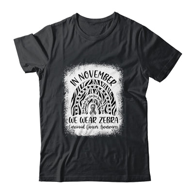 Rainbow In November We Wear Zebra Carcinoid Cancer Awareness Shirt & Hoodie | siriusteestore