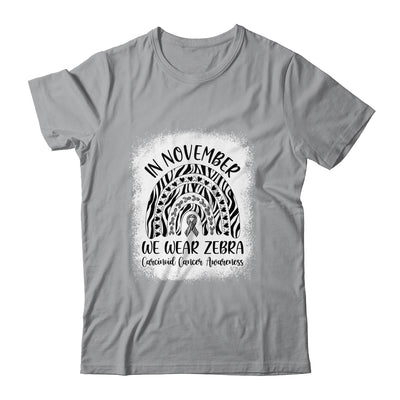 Rainbow In November We Wear Zebra Carcinoid Cancer Awareness Shirt & Hoodie | siriusteestore