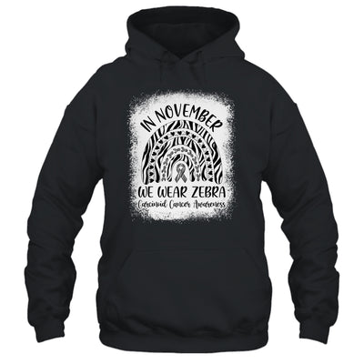 Rainbow In November We Wear Zebra Carcinoid Cancer Awareness Shirt & Hoodie | siriusteestore