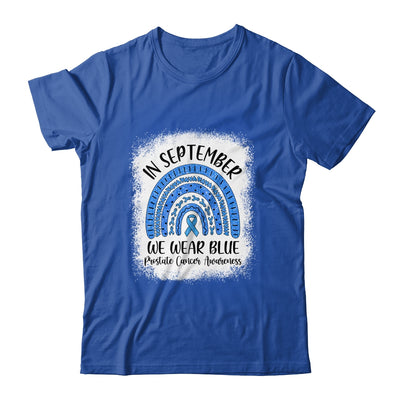 Rainbow In September We Wear Blue Prostate Cancer Awareness Shirt & Hoodie | siriusteestore