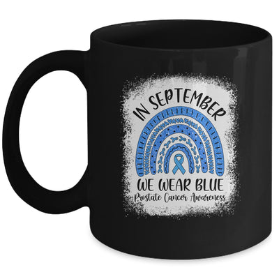 Rainbow In September We Wear Blue Prostate Cancer Awareness Mug | siriusteestore