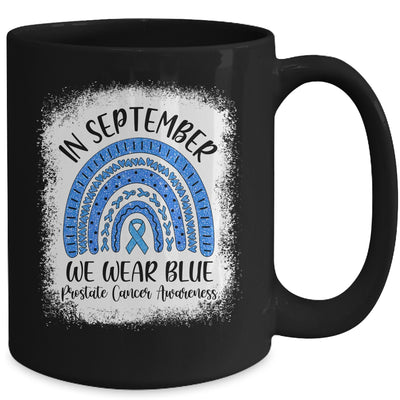 Rainbow In September We Wear Blue Prostate Cancer Awareness Mug | siriusteestore