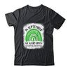 Rainbow In September We Wear Green Lymphoma Awareness Shirt & Hoodie | siriusteestore