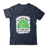 Rainbow In September We Wear Green Lymphoma Awareness Shirt & Hoodie | siriusteestore
