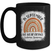 Rainbow In September We Wear Orange Leukemia Awareness Mug | siriusteestore