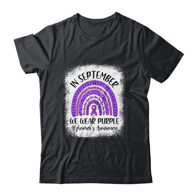 Rainbow In September We Wear Purple Alzheimer's Awareness Shirt & Hoodie | siriusteestore