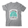 Rainbow In September We Wear Teal Ovarian Cancer Awareness Shirt & Hoodie | siriusteestore