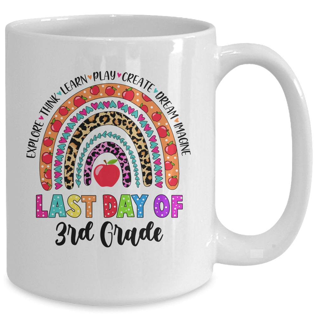 Rainbow Last Day Of School 3rd Grade Teacher Student Mug | siriusteestore