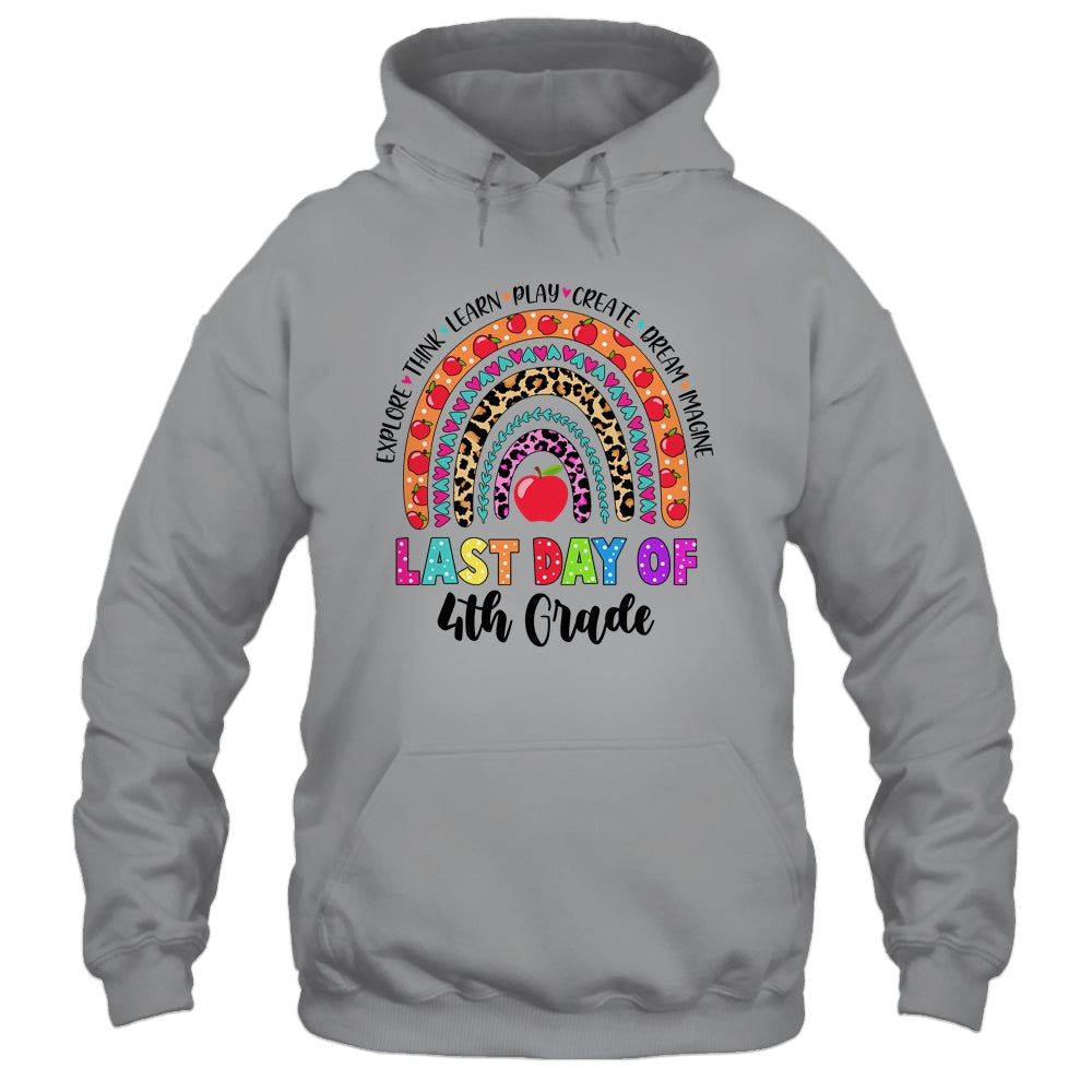 Rainbow Last Day Of School 4th Grade Teacher Student Shirt & Hoodie | siriusteestore