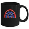 Rainbow Leopard American Flag 4th Of July For Women Girl Mug | siriusteestore