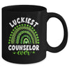 Rainbow Luckiest Counselor Ever Funny St Patricks Day Mug | siriusteestore