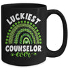 Rainbow Luckiest Counselor Ever Funny St Patricks Day Mug | siriusteestore