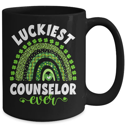 Rainbow Luckiest Counselor Ever Funny St Patricks Day Mug | siriusteestore