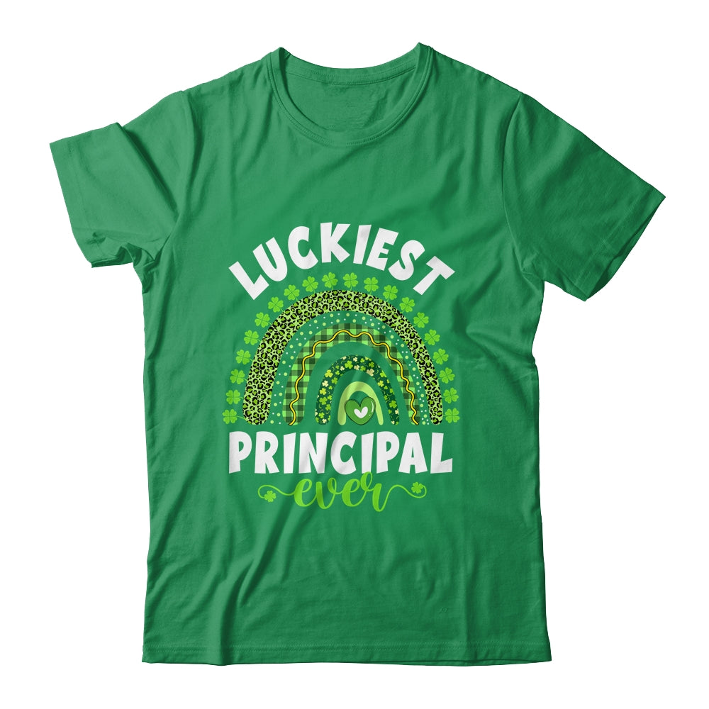 Rainbow Luckiest Principal Ever Funny St Patricks Day Shirt & Hoodie | siriusteestore