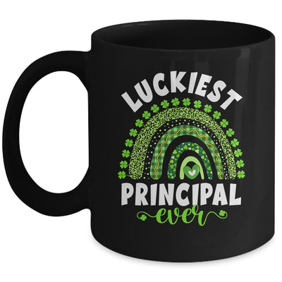 Rainbow Luckiest Principal Ever Funny St Patricks Day Mug | siriusteestore