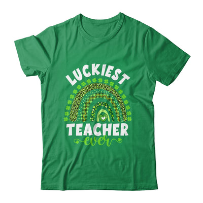 Rainbow Luckiest Teacher Ever Funny St Patricks Day Shirt & Hoodie | siriusteestore
