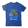 Rainbow Puzzle I Wear Blue For Daughter Autism Awareness Shirt & Hoodie | siriusteestore