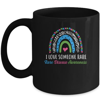 Rainbow Rare Disease Awareness I Love Someone Rare Ribbon Mug | siriusteestore