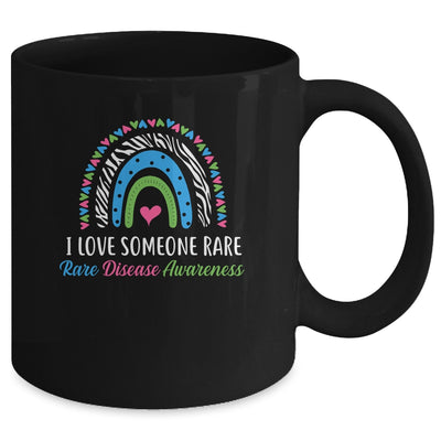 Rainbow Rare Disease Awareness I Love Someone Rare Ribbon Mug | siriusteestore
