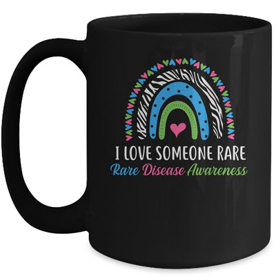 Rainbow Rare Disease Awareness I Love Someone Rare Ribbon Mug | siriusteestore