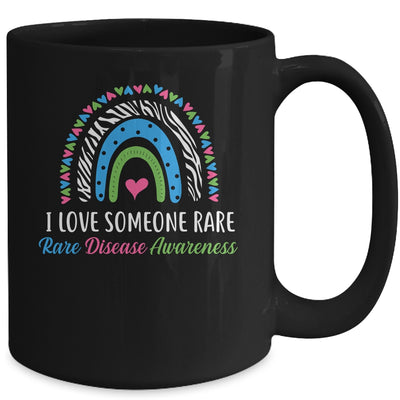Rainbow Rare Disease Awareness I Love Someone Rare Ribbon Mug | siriusteestore