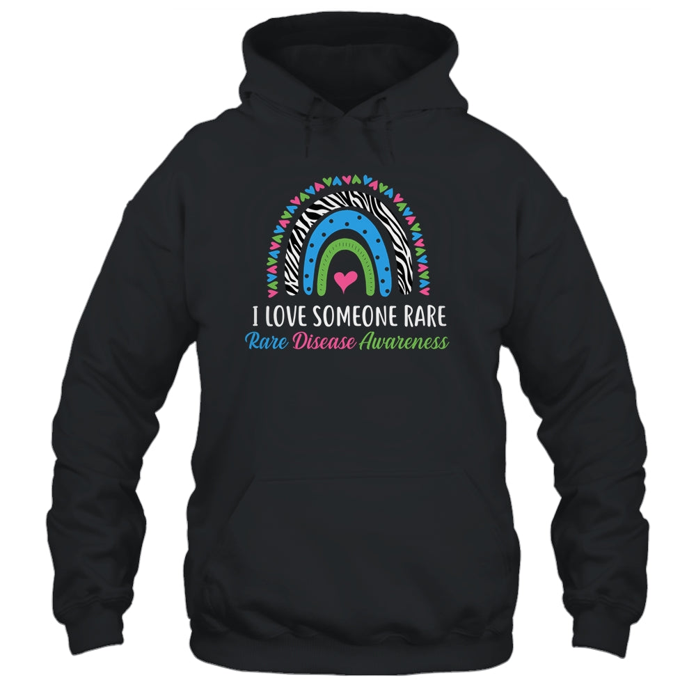 Rainbow Rare Disease Awareness I Love Someone Rare Ribbon Shirt & Tank Top | siriusteestore