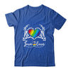 Rainbow Skeleton Heart Love Is Love LGBT Gay Lesbian Pride Shirt & Tank Top | siriusteestore