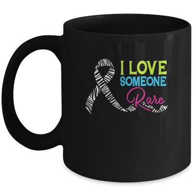 Rare Disease Awareness Zebra Ribbon I Love Someone Rare Mug | siriusteestore