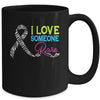 Rare Disease Awareness Zebra Ribbon I Love Someone Rare Mug | siriusteestore