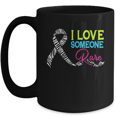 Rare Disease Awareness Zebra Ribbon I Love Someone Rare Mug | siriusteestore