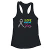 Rare Disease Awareness Zebra Ribbon I Love Someone Rare Shirt & Tank Top | siriusteestore