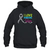 Rare Disease Awareness Zebra Ribbon I Love Someone Rare Shirt & Tank Top | siriusteestore