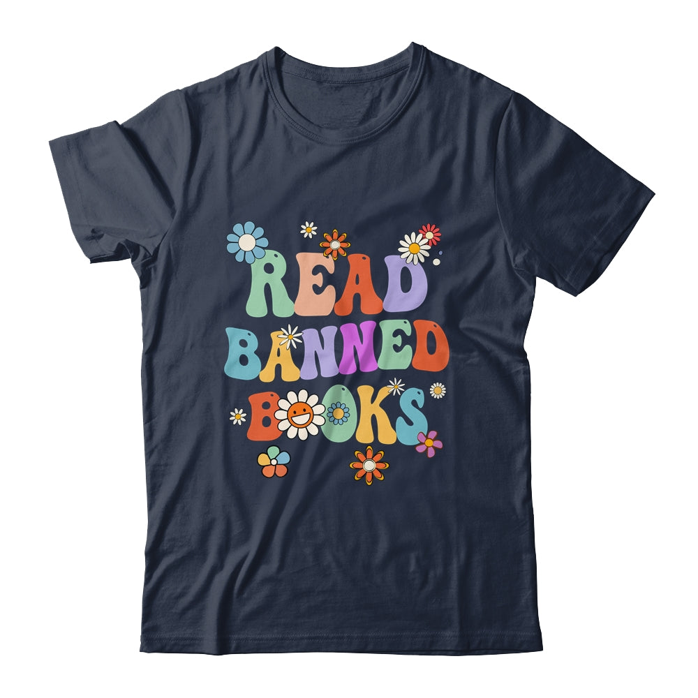 Read Banned Book Retro Bookaholic Book Lover Groovy Shirt & Tank Top | siriusteestore